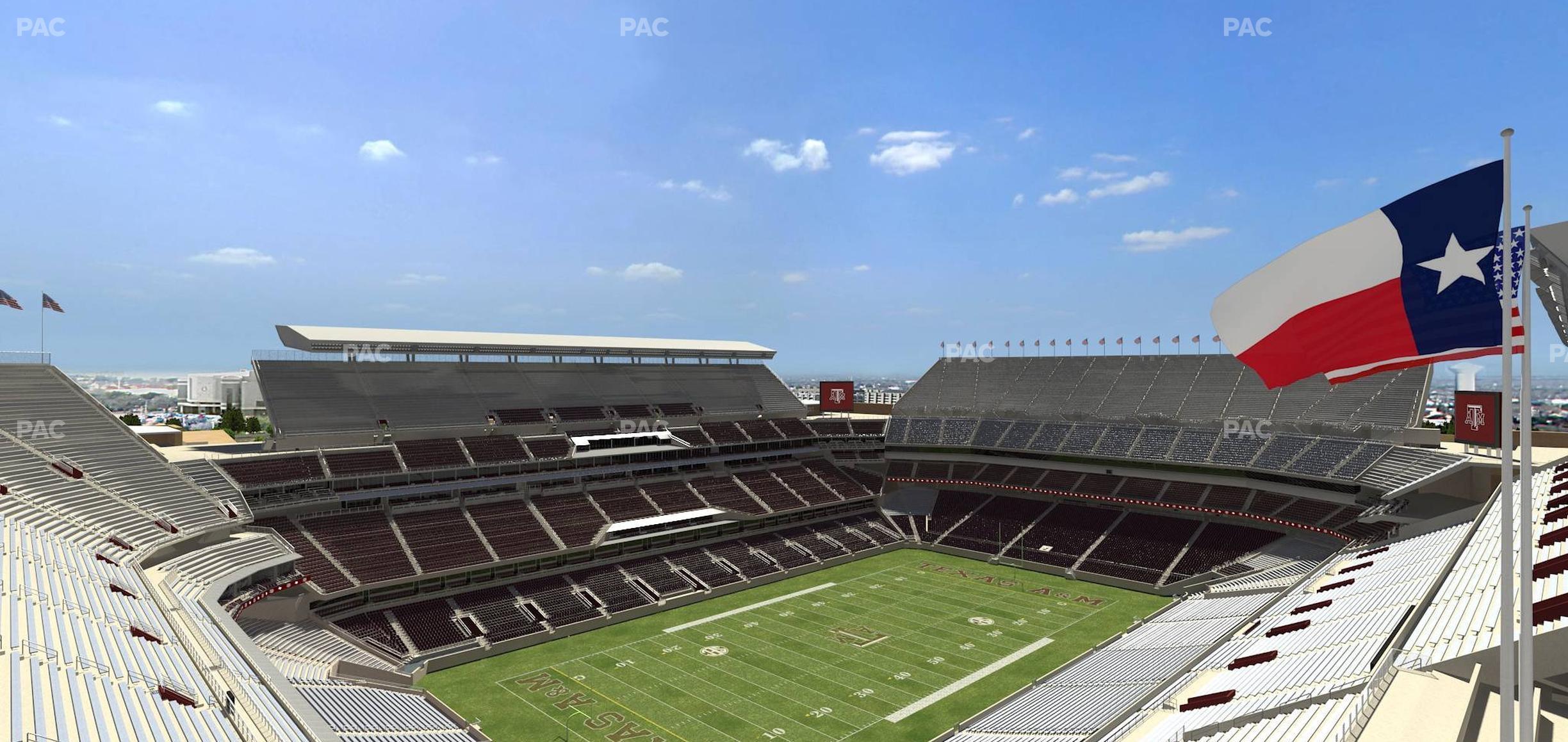 Seating view for Kyle Field Section 341