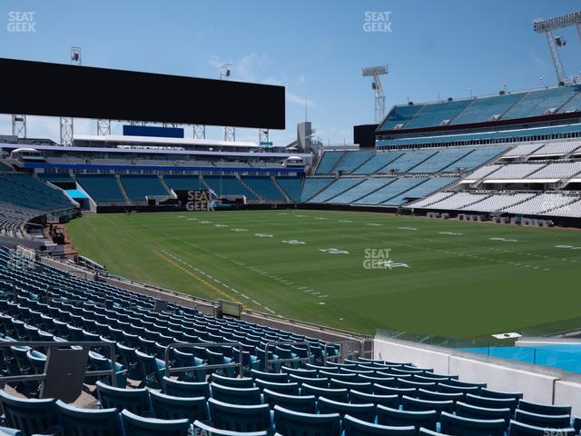 Seating view for EverBank Stadium Section 128