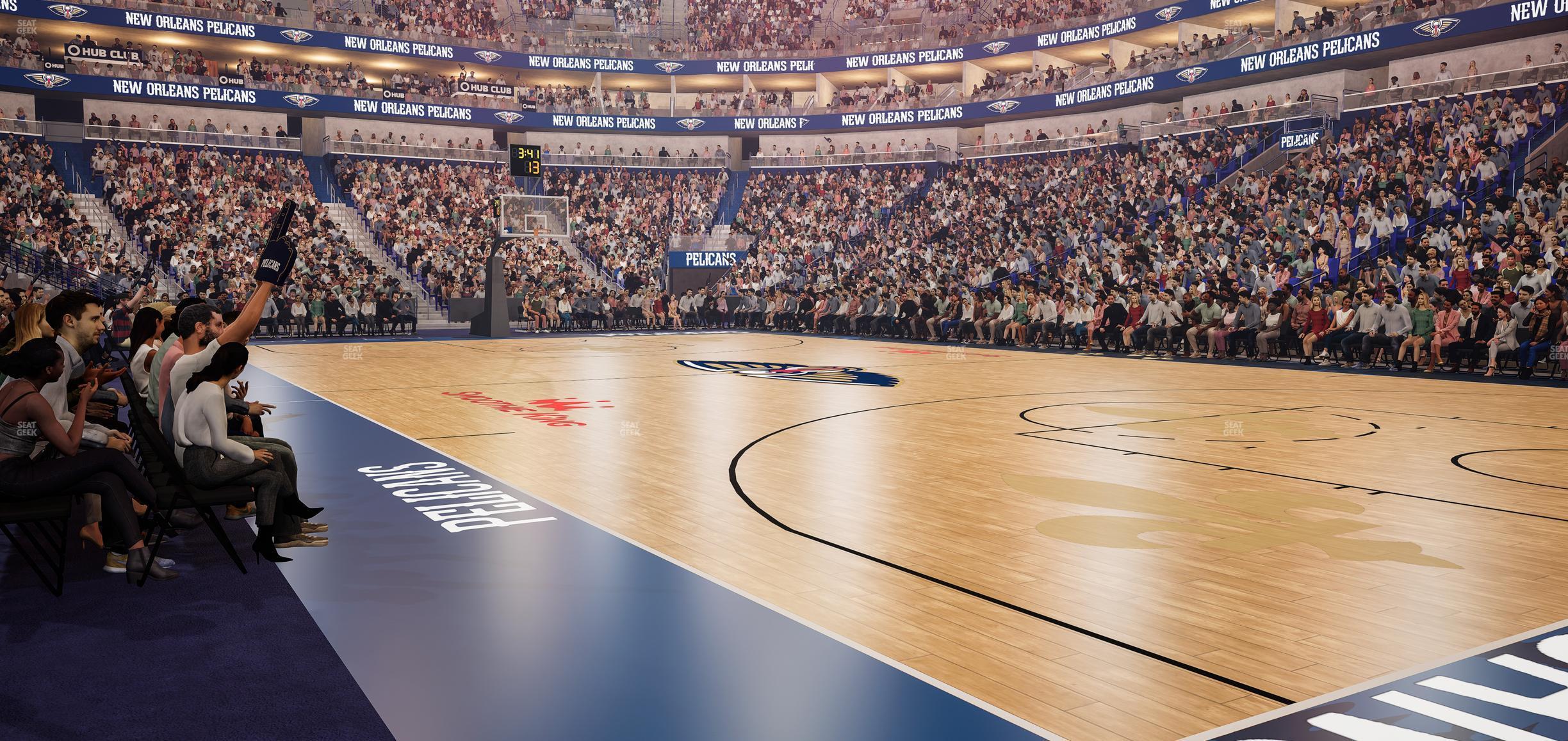 Seating view for Smoothie King Center Section 111 Floor