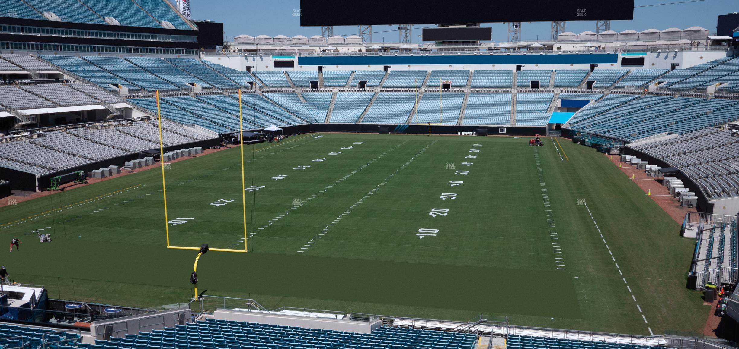 Seating view for EverBank Stadium Section Terrace Suite 3