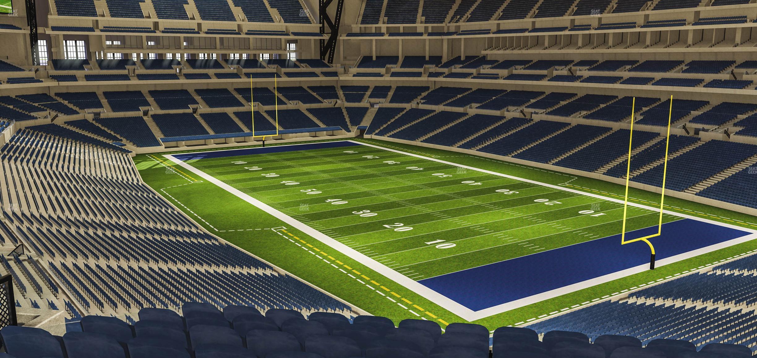 Seating view for Lucas Oil Stadium Section 404