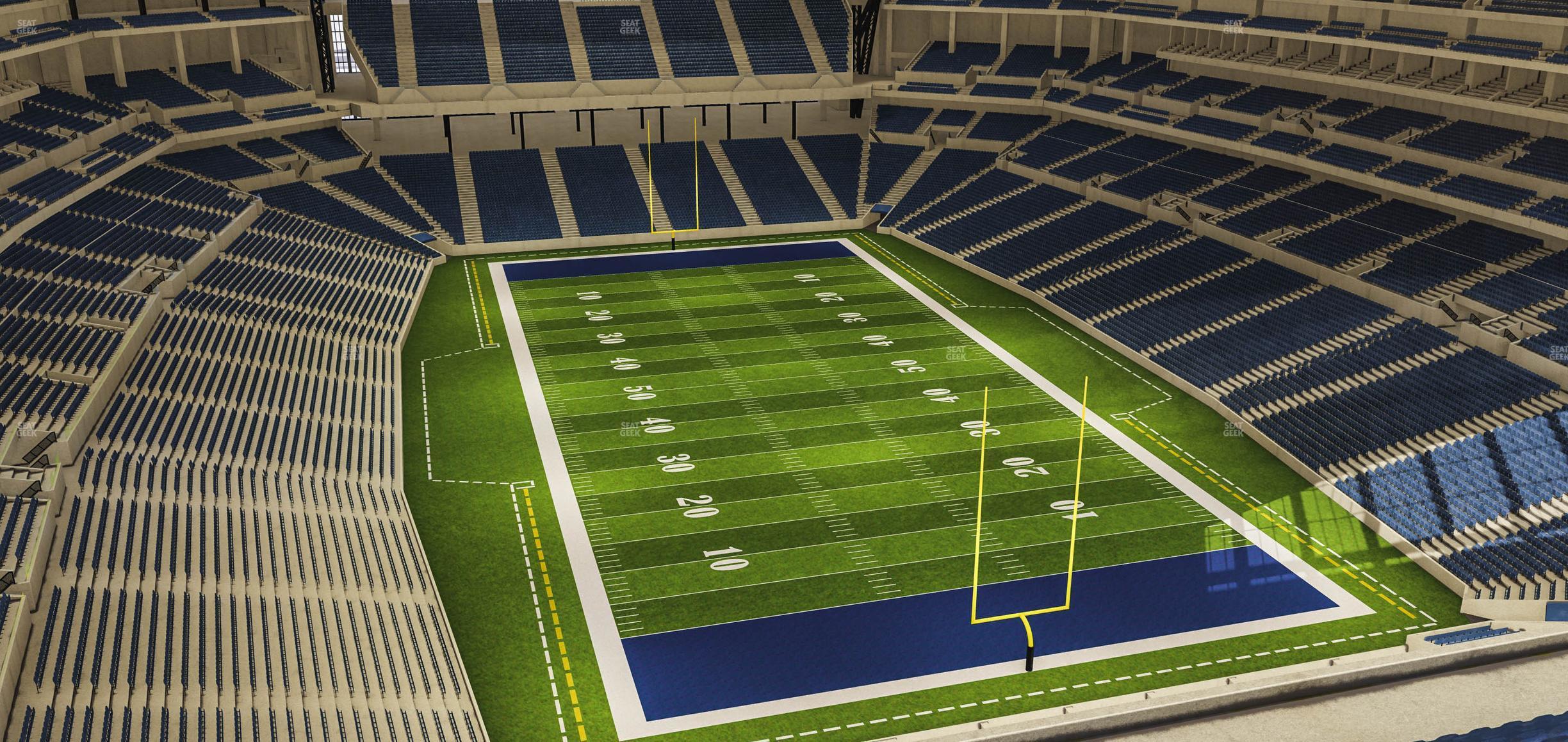 Seating view for Lucas Oil Stadium Section 629