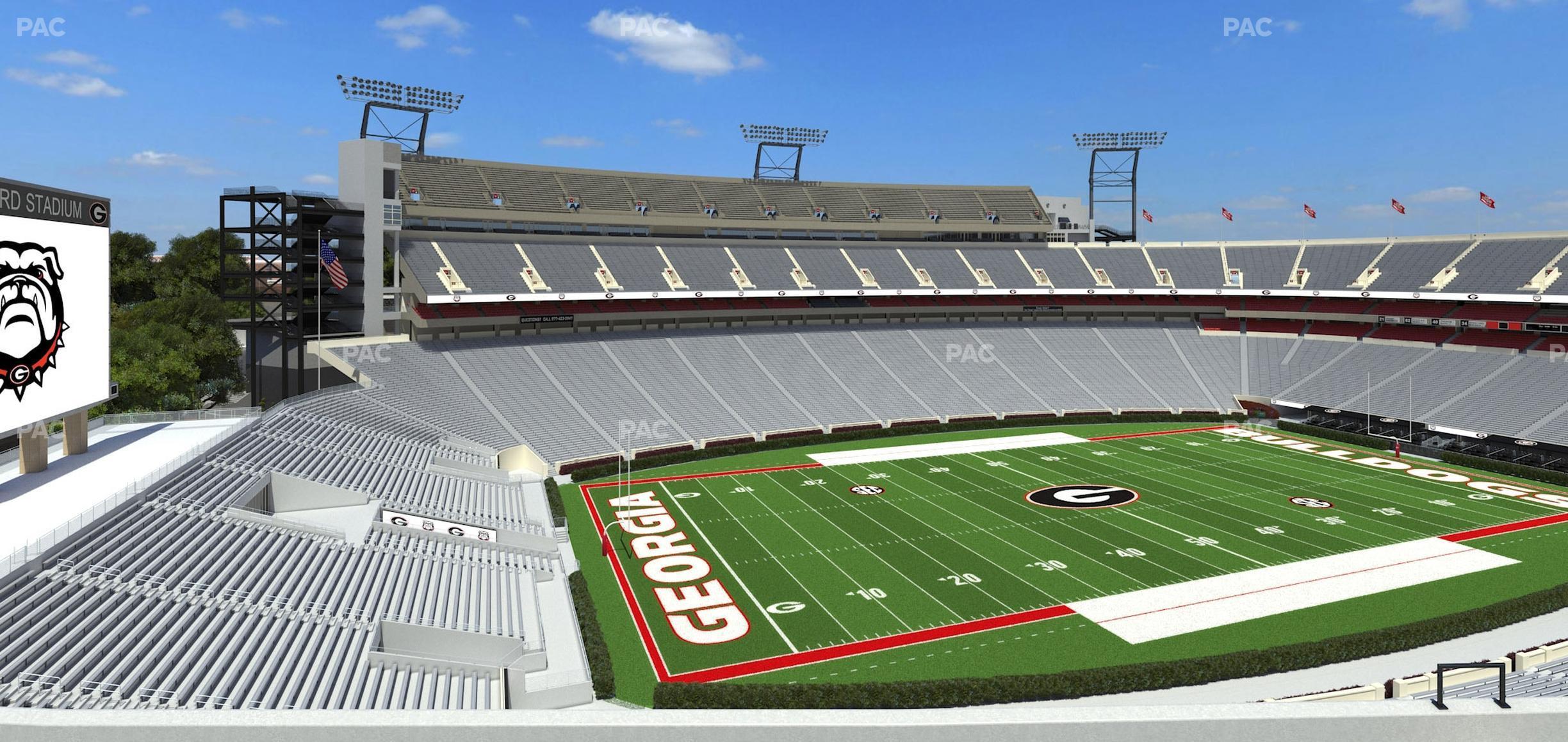 Seating view for Sanford Stadium Section 336