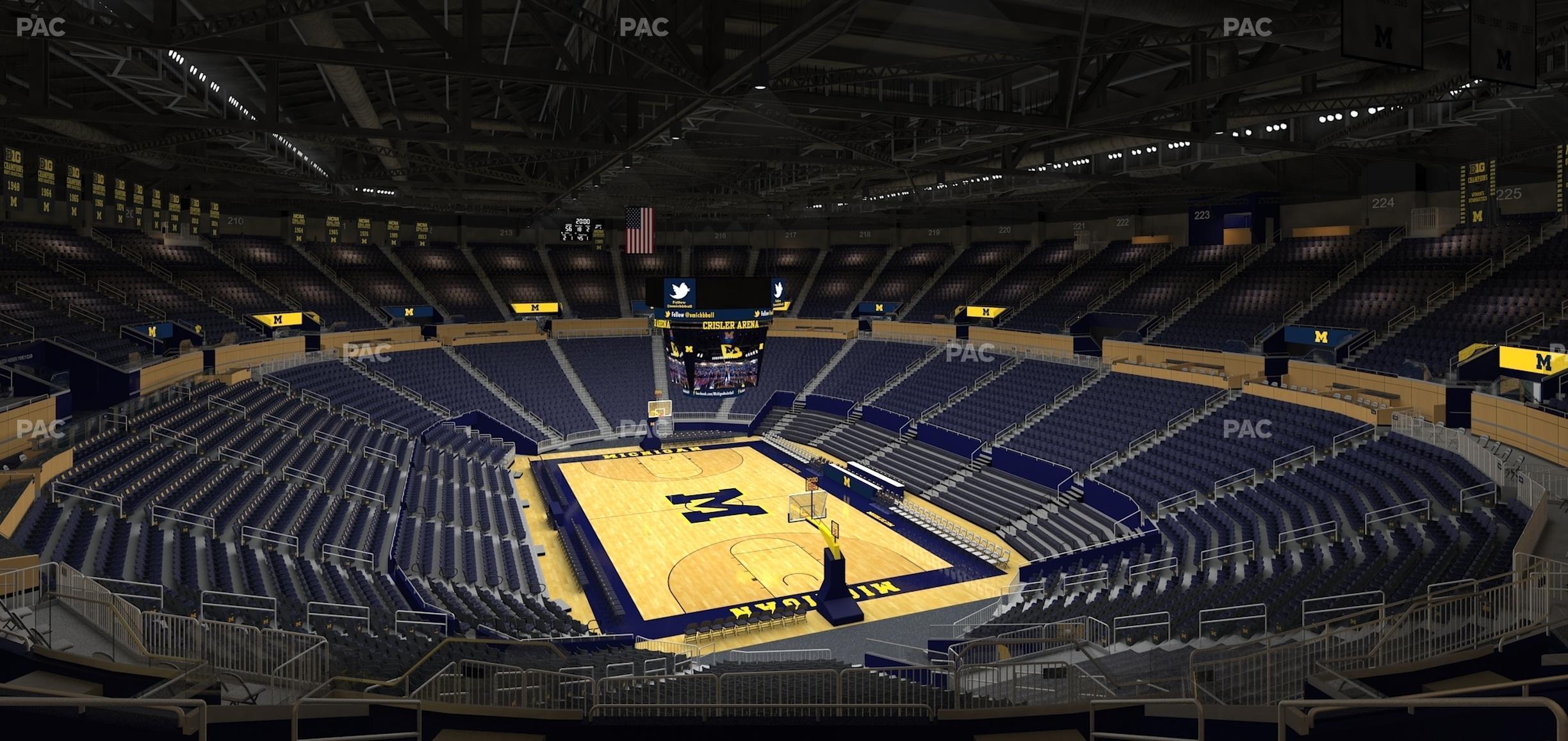 Seating view for Crisler Center Section 234