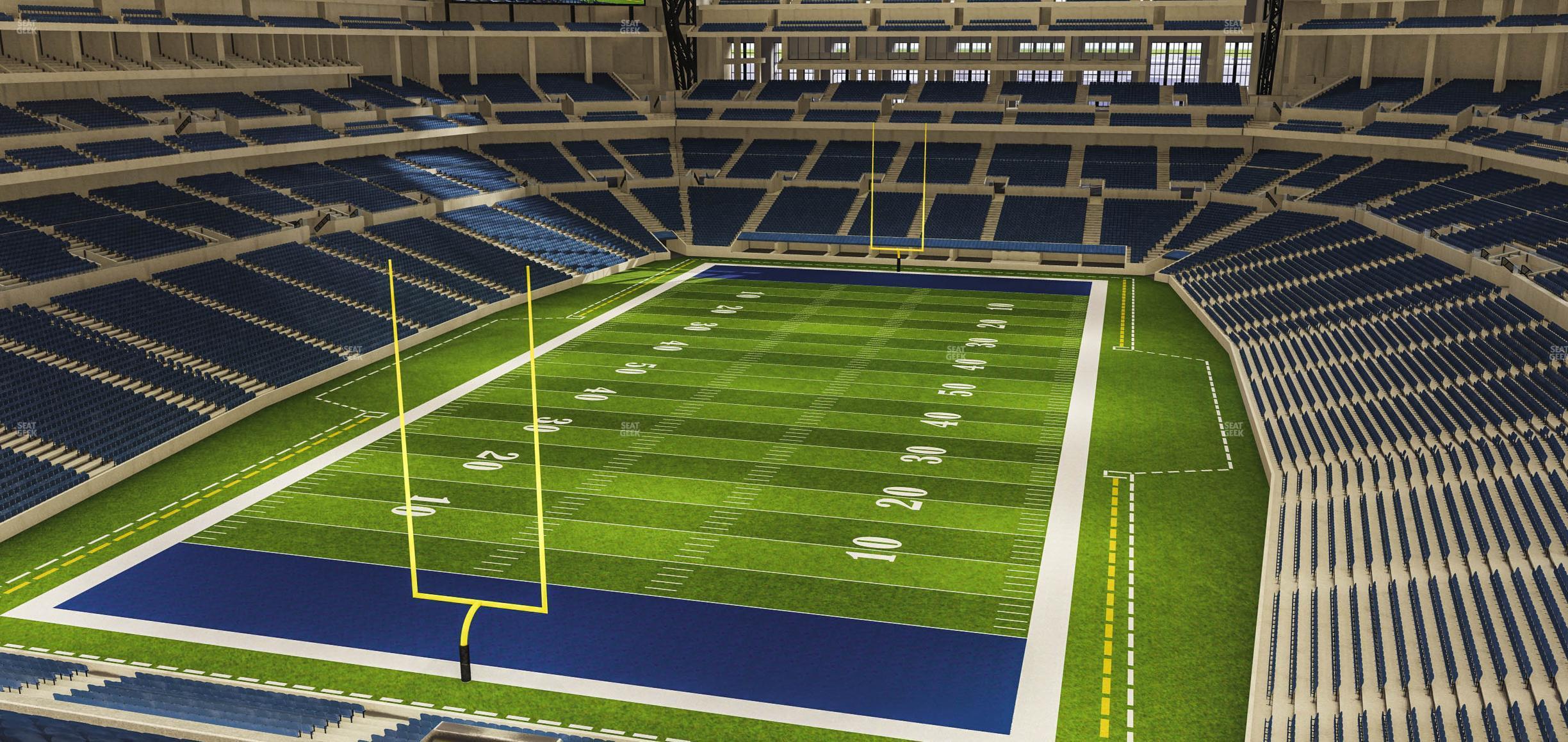 Seating view for Lucas Oil Stadium Section 451