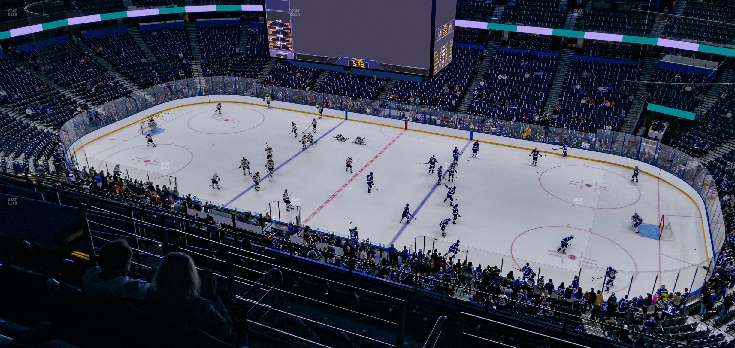 Seating view for Amalie Arena Section 329