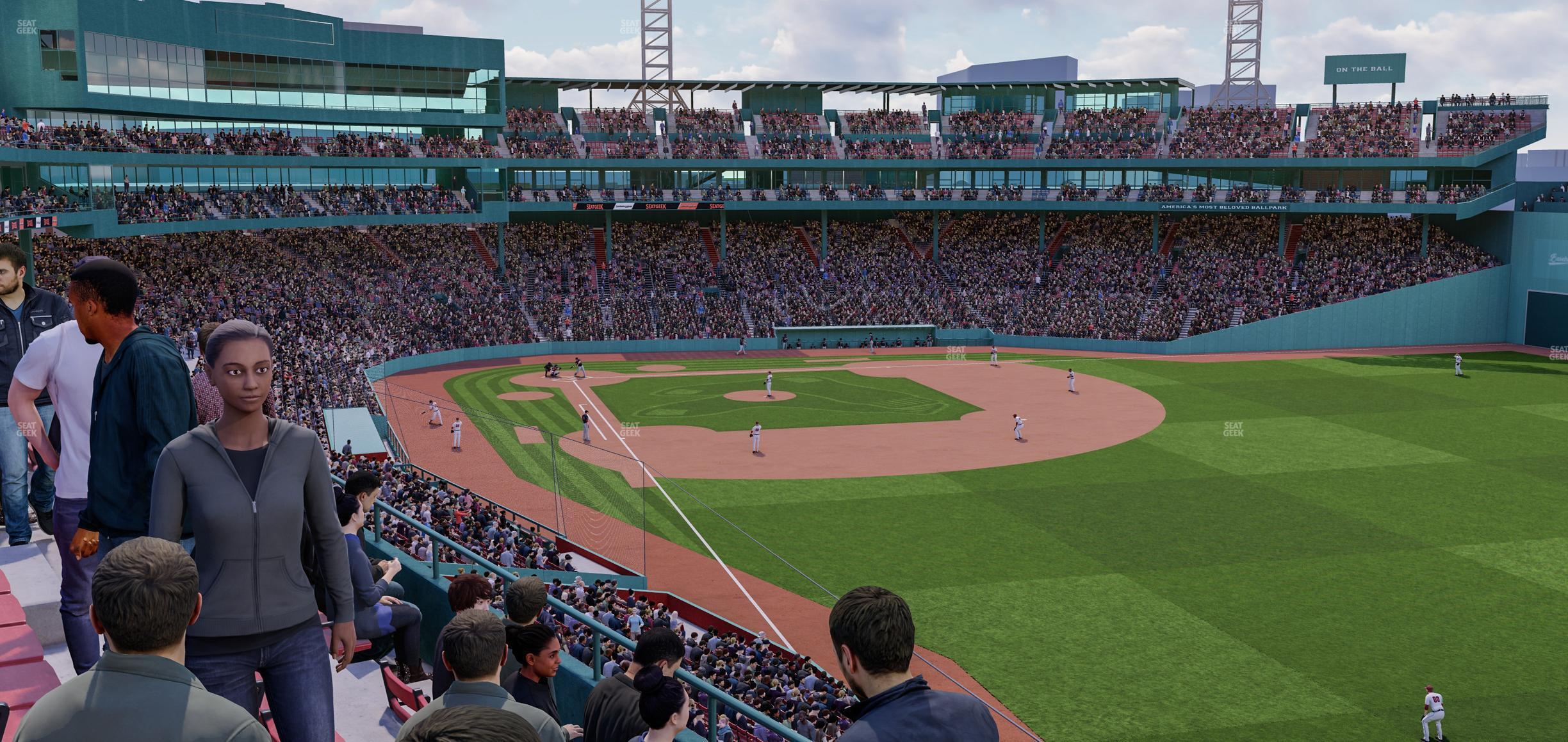 Seating view for Fenway Park Section Right Field Roof Box 37