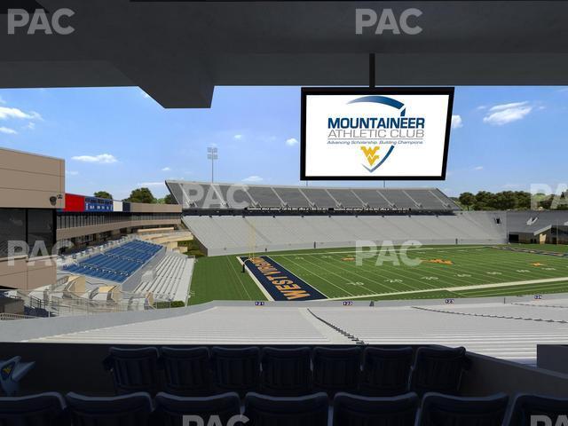 Seating view for Mountaineer Field at Milan Puskar Stadium Section Field Box 41