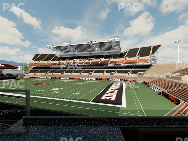 Seating view for Reser Stadium Section West Loge 7