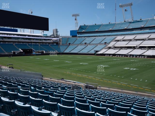 Seating view for EverBank Stadium Section 132