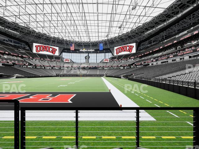 Seating view for Allegiant Stadium Section 121