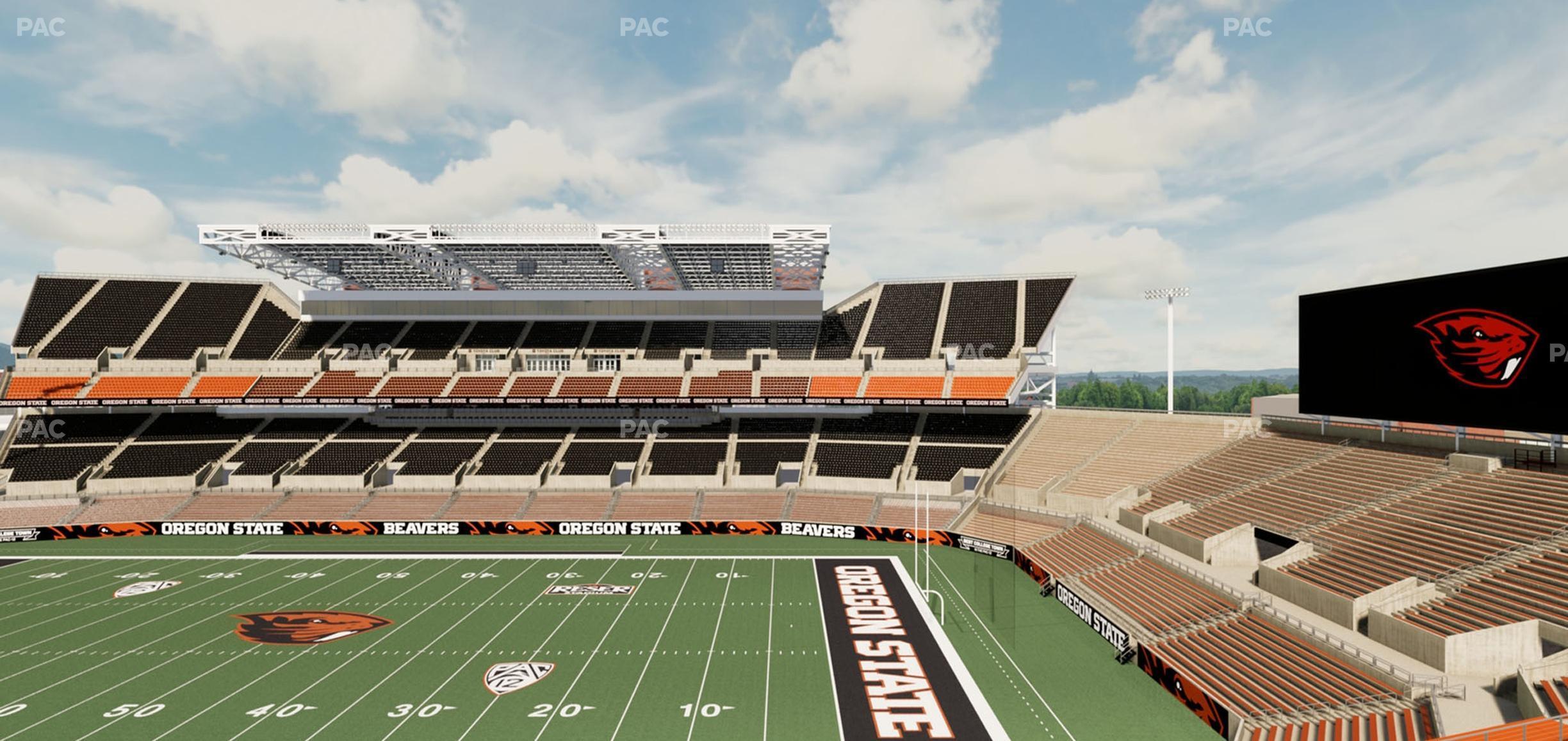 Seating view for Reser Stadium Section 230