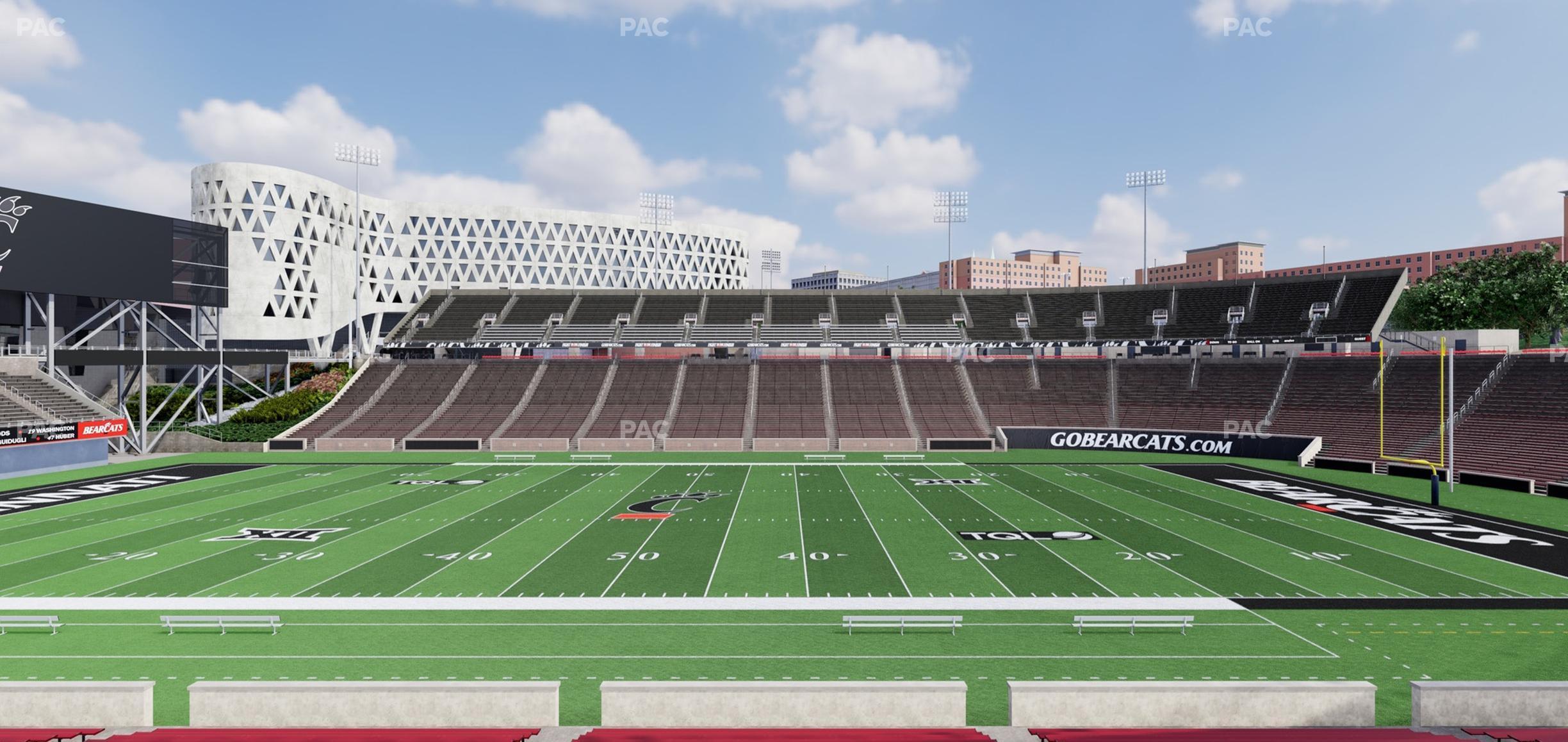 Seating view for Nippert Stadium Section 121