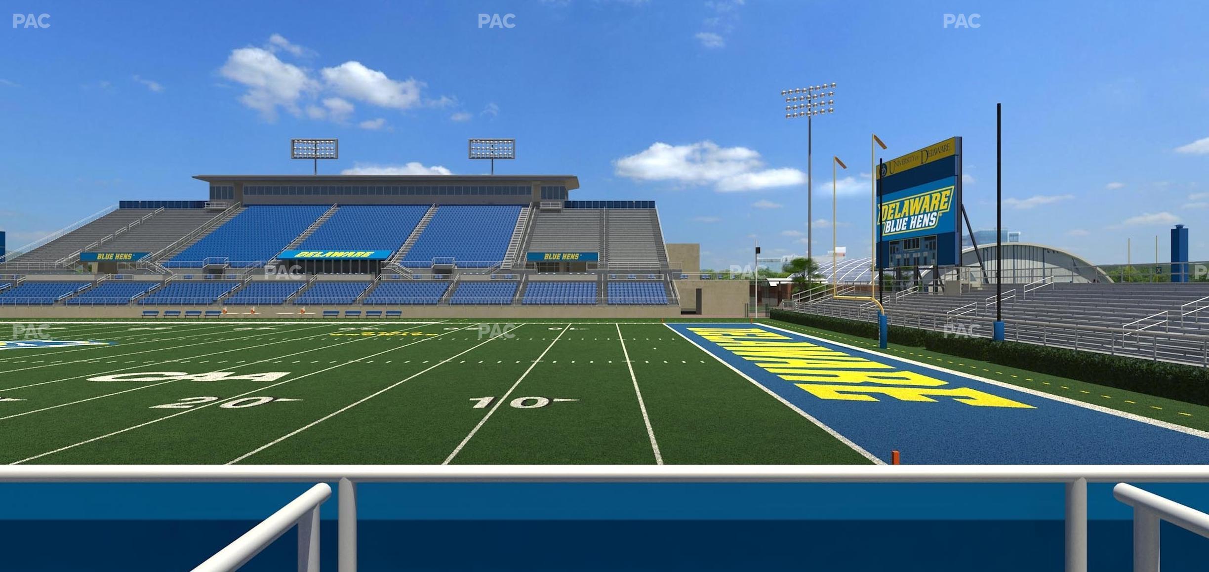 Seating view for Delaware Stadium Section East Box 55