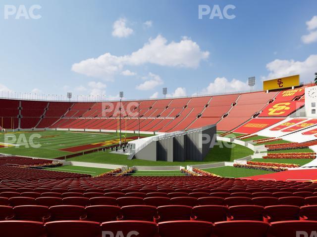 Seating view for Los Angeles Memorial Coliseum Section 101