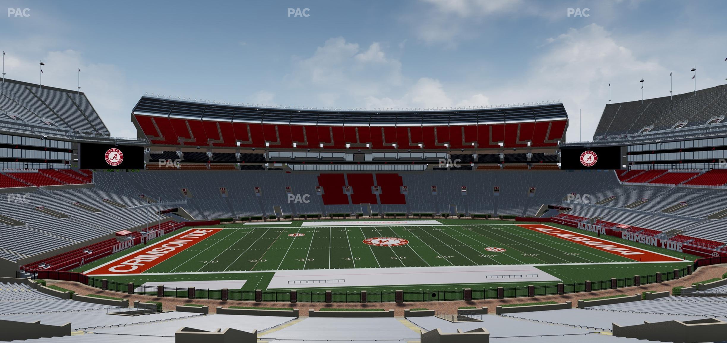 Seating view for Bryant Denny Stadium Section Ff