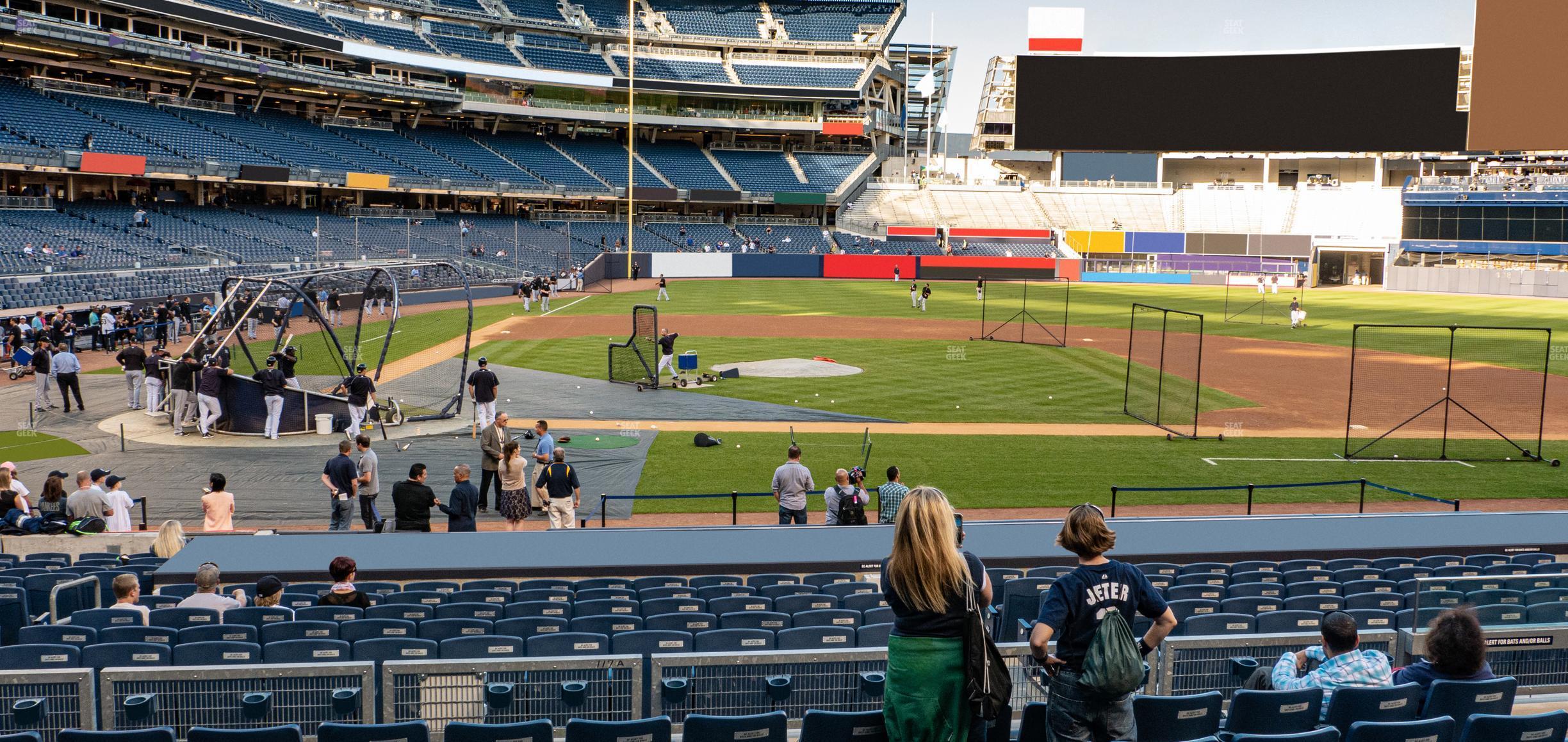 Seating view for Yankee Stadium Section Field Mvp 117 A