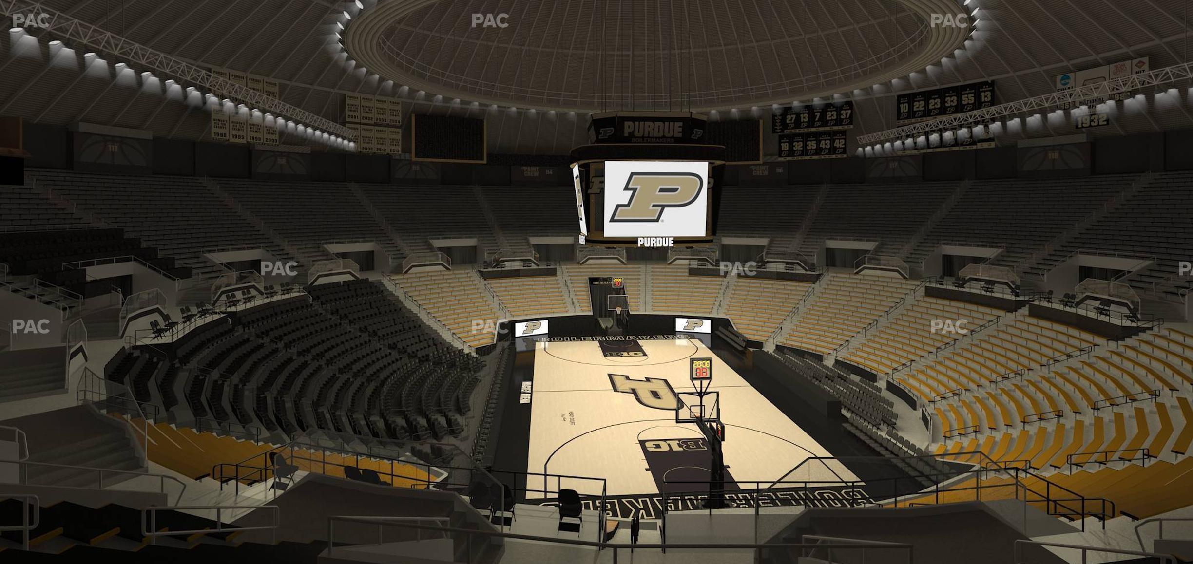 Seating view for Mackey Arena Section Upper 106