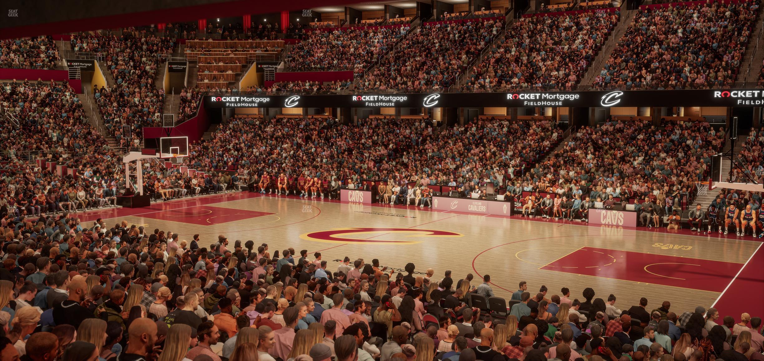 Seating view for Rocket Mortgage FieldHouse Section Founders Suite 17