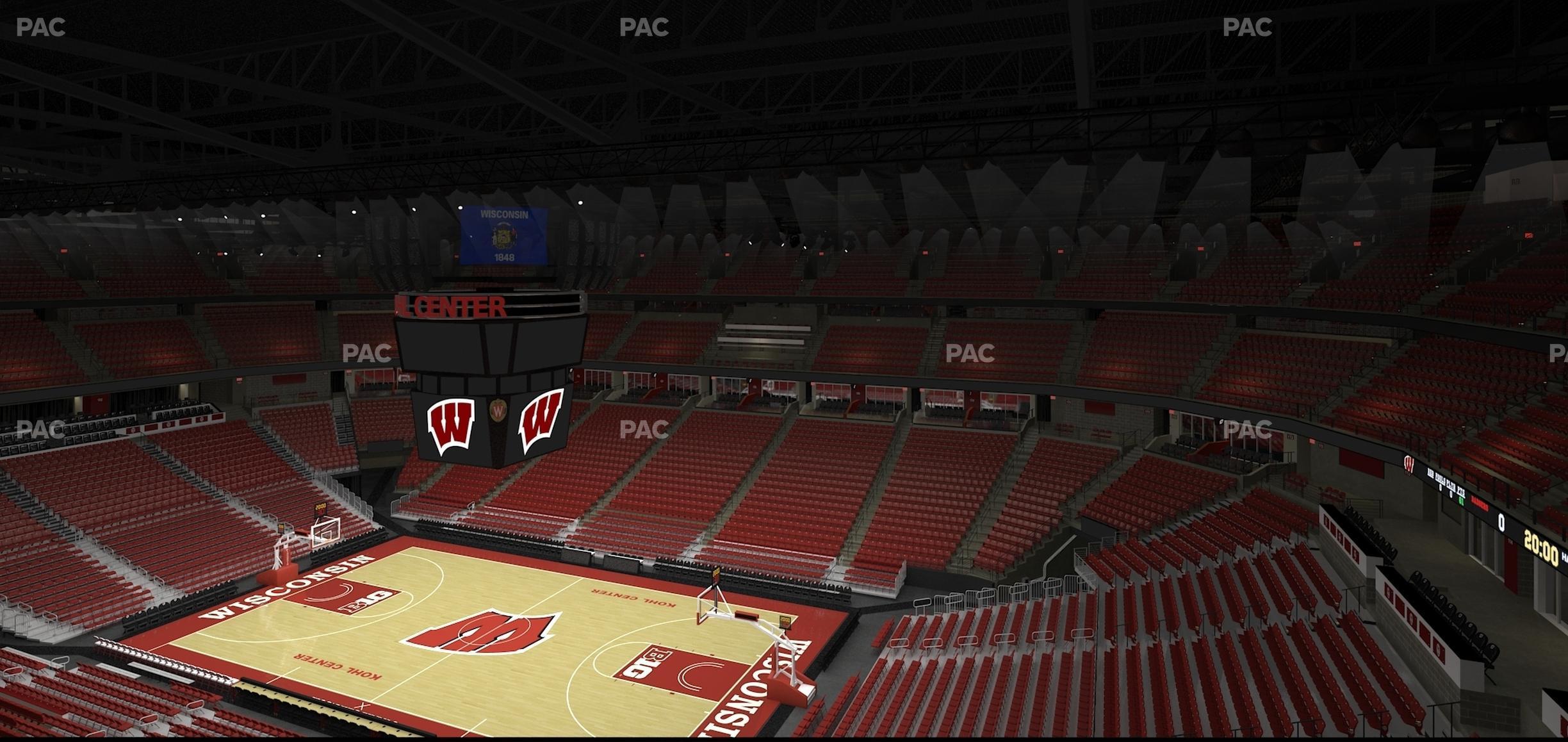 Seating view for Kohl Center Section 319