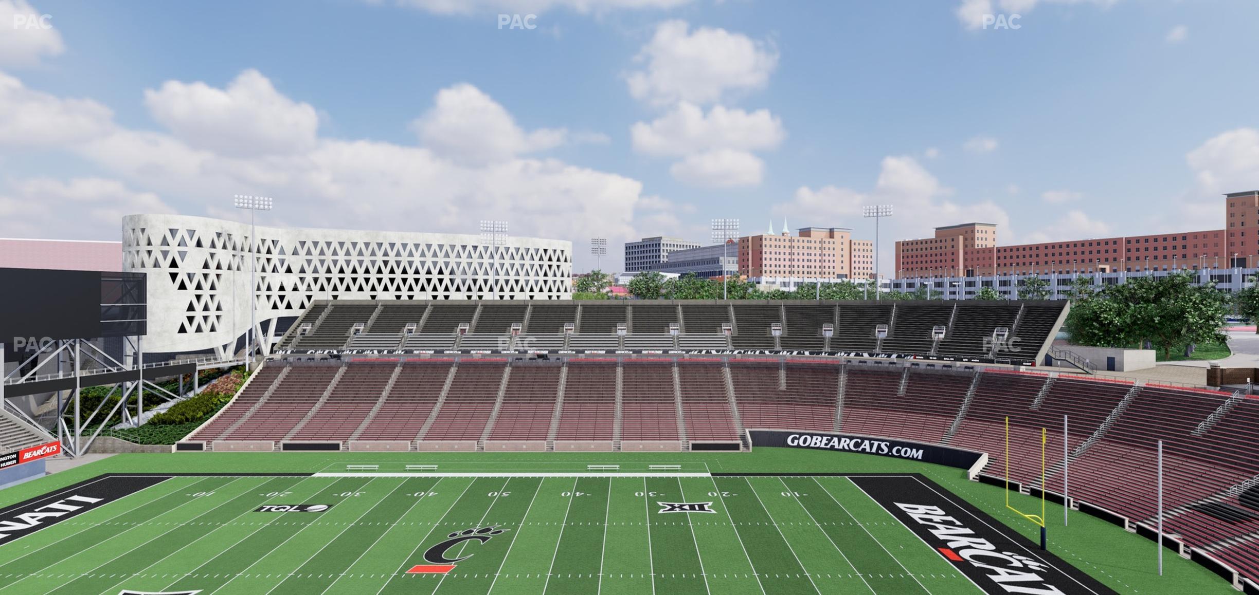 Seating view for Nippert Stadium Section Premium Club 355