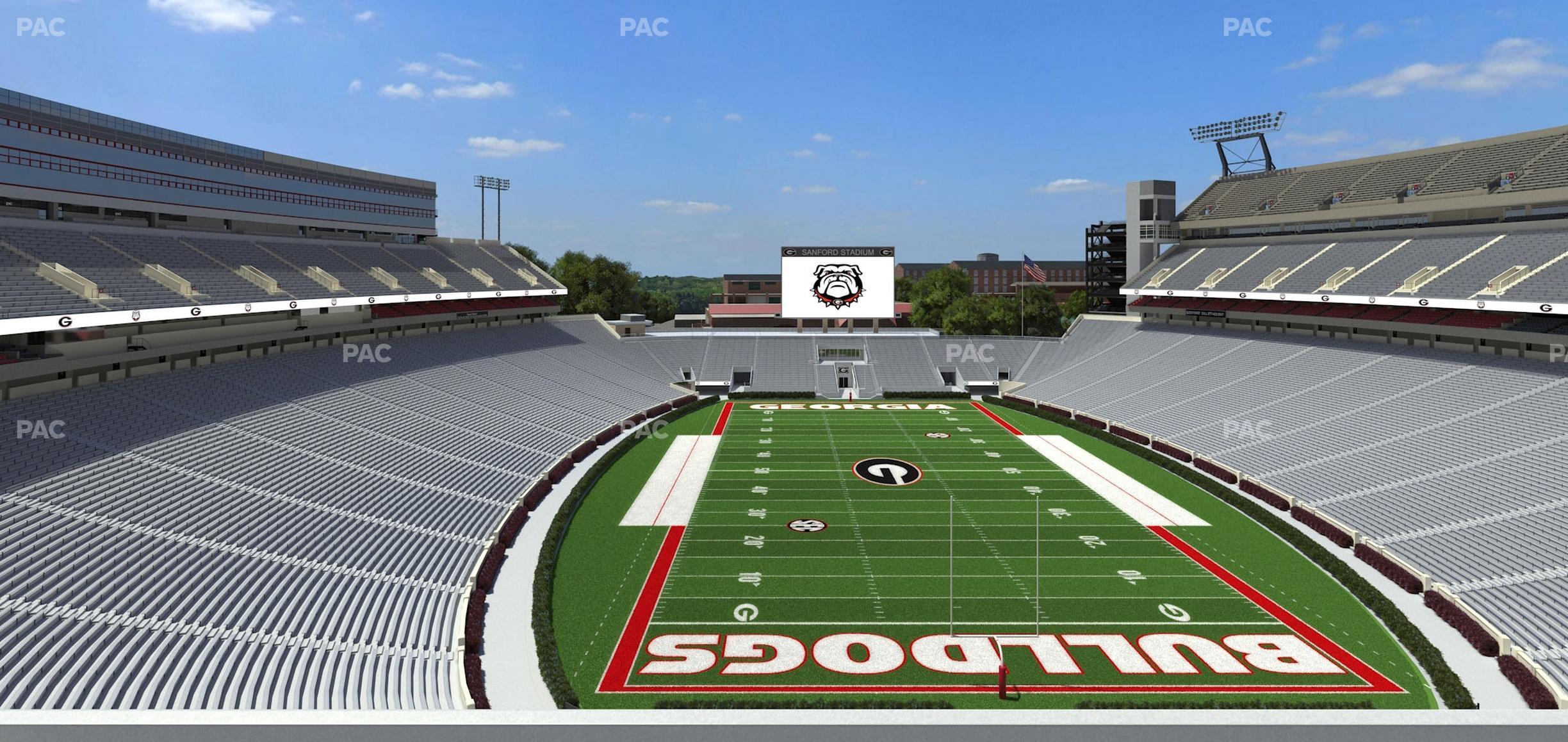 Seating view for Sanford Stadium Section 320