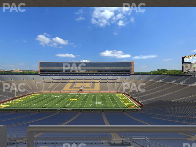 Seating view for Michigan Stadium Section West Side Chair Back 21