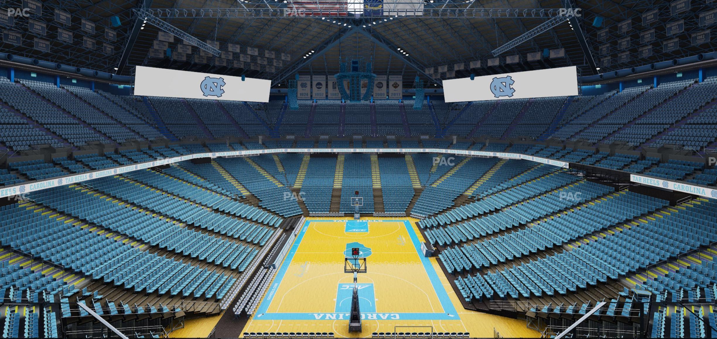 Seating view for Dean Smith Center Section 217