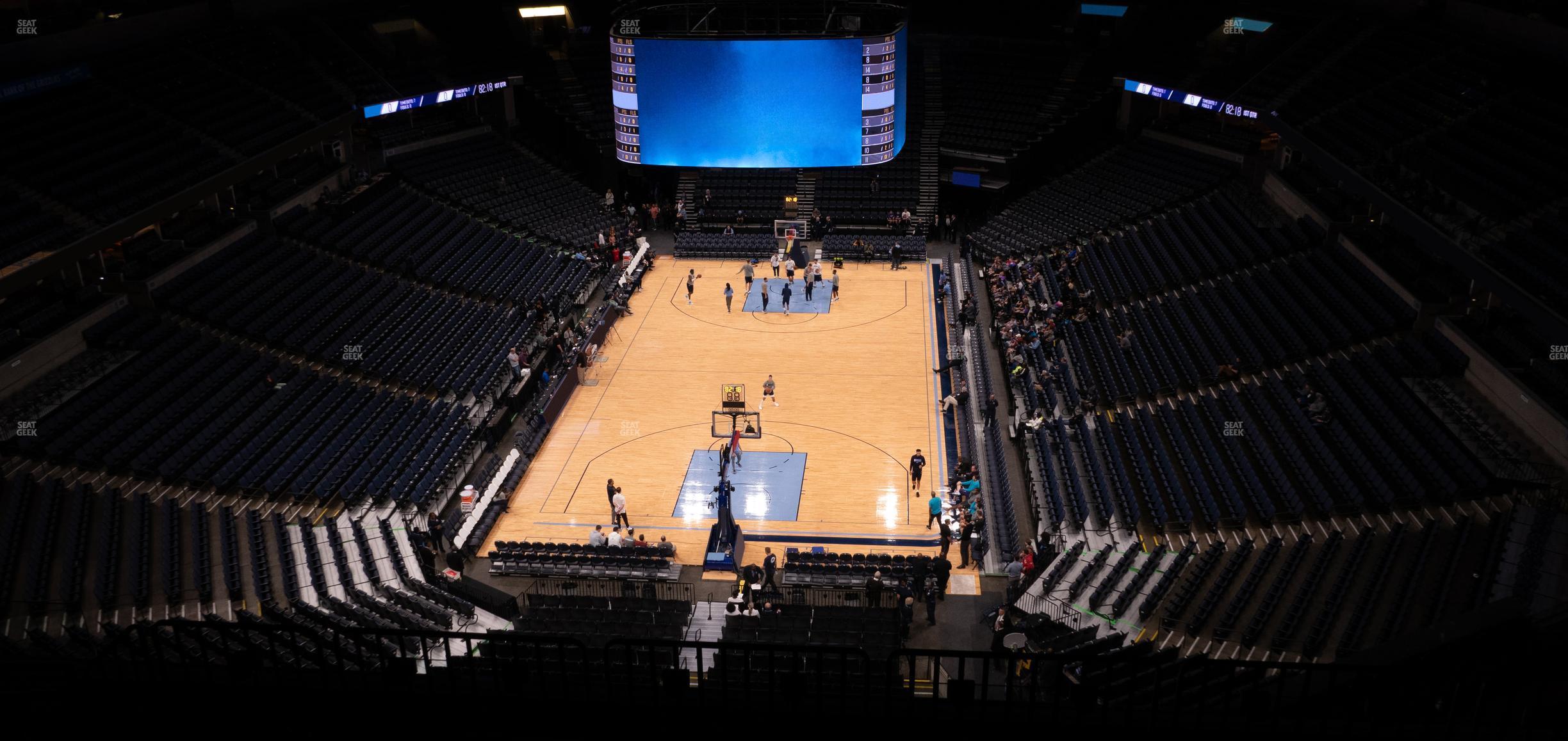 Seating view for FedExForum Section 217