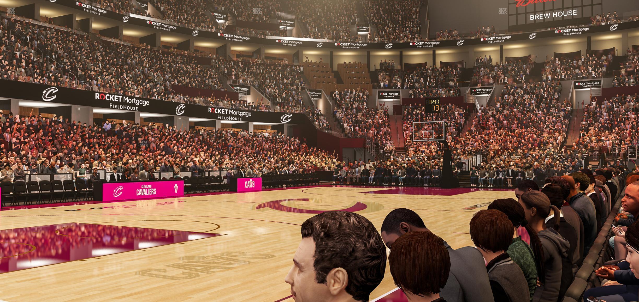 Seating view for Rocket Mortgage FieldHouse Section Floor 23