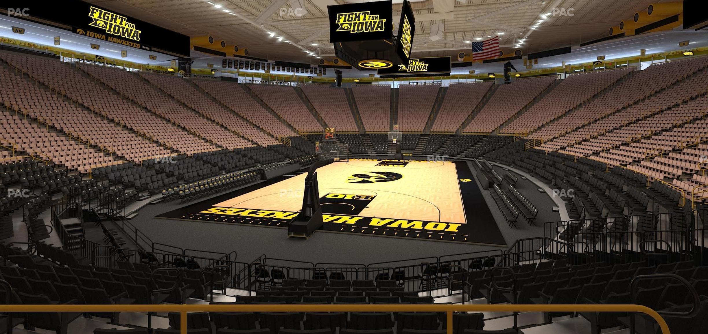 Seating view for Carver-Hawkeye Arena Section Ff