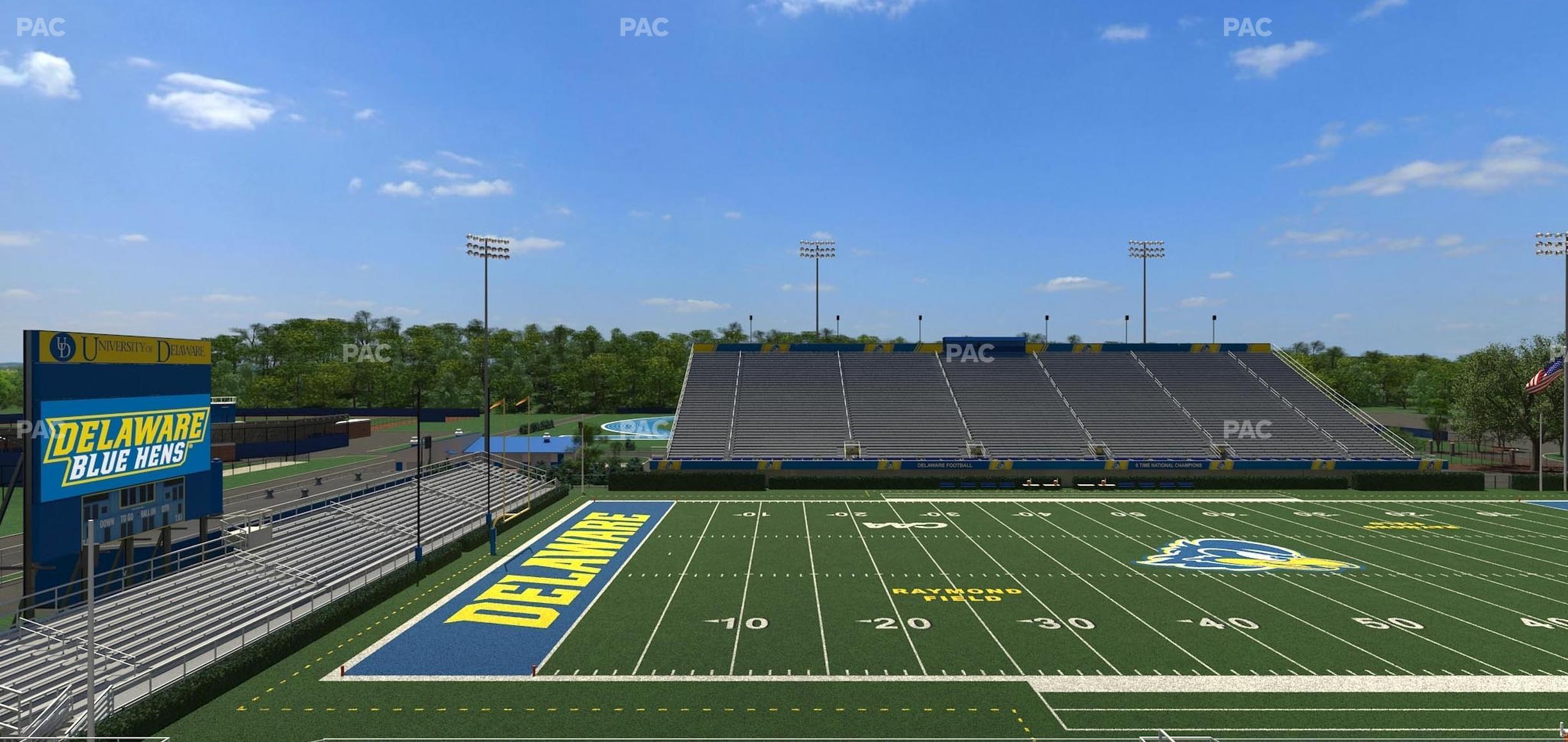 Seating view for Delaware Stadium Section F