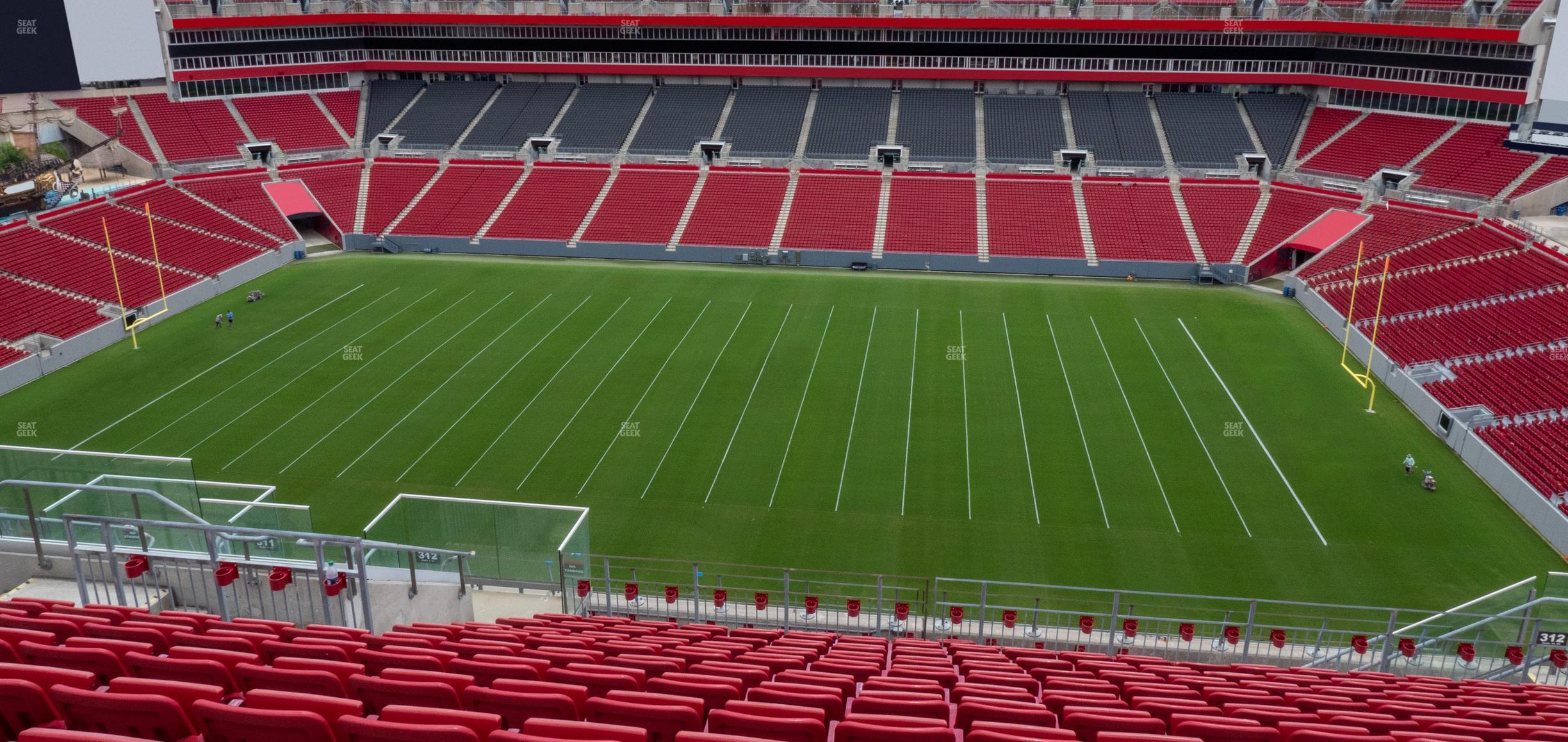 Seating view for Raymond James Stadium Section 312