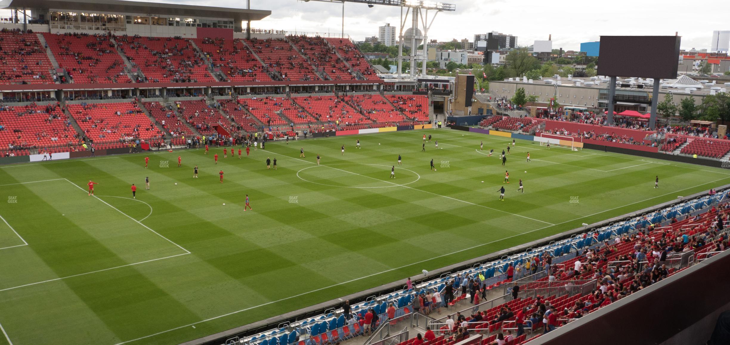 Seating view for BMO Field Section 211