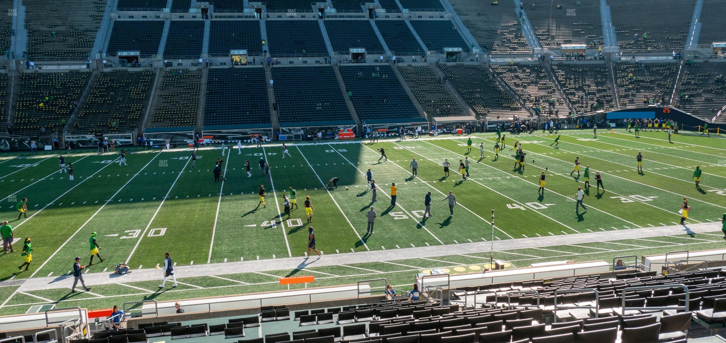 Seating view for Autzen Stadium Section 12