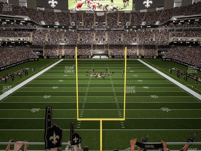 Seating view for Caesars Superdome Section 348