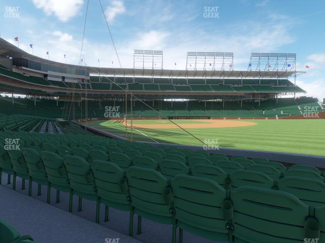 Seating view for Wrigley Field Section Club Box Outfield 32