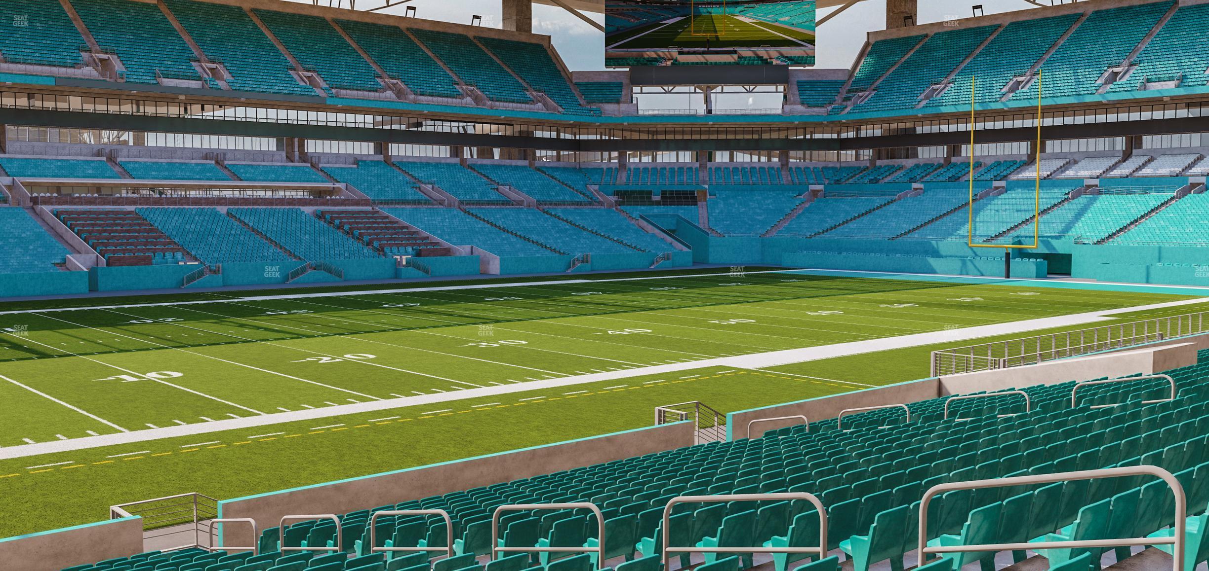 Seating view for Hard Rock Stadium Section 122