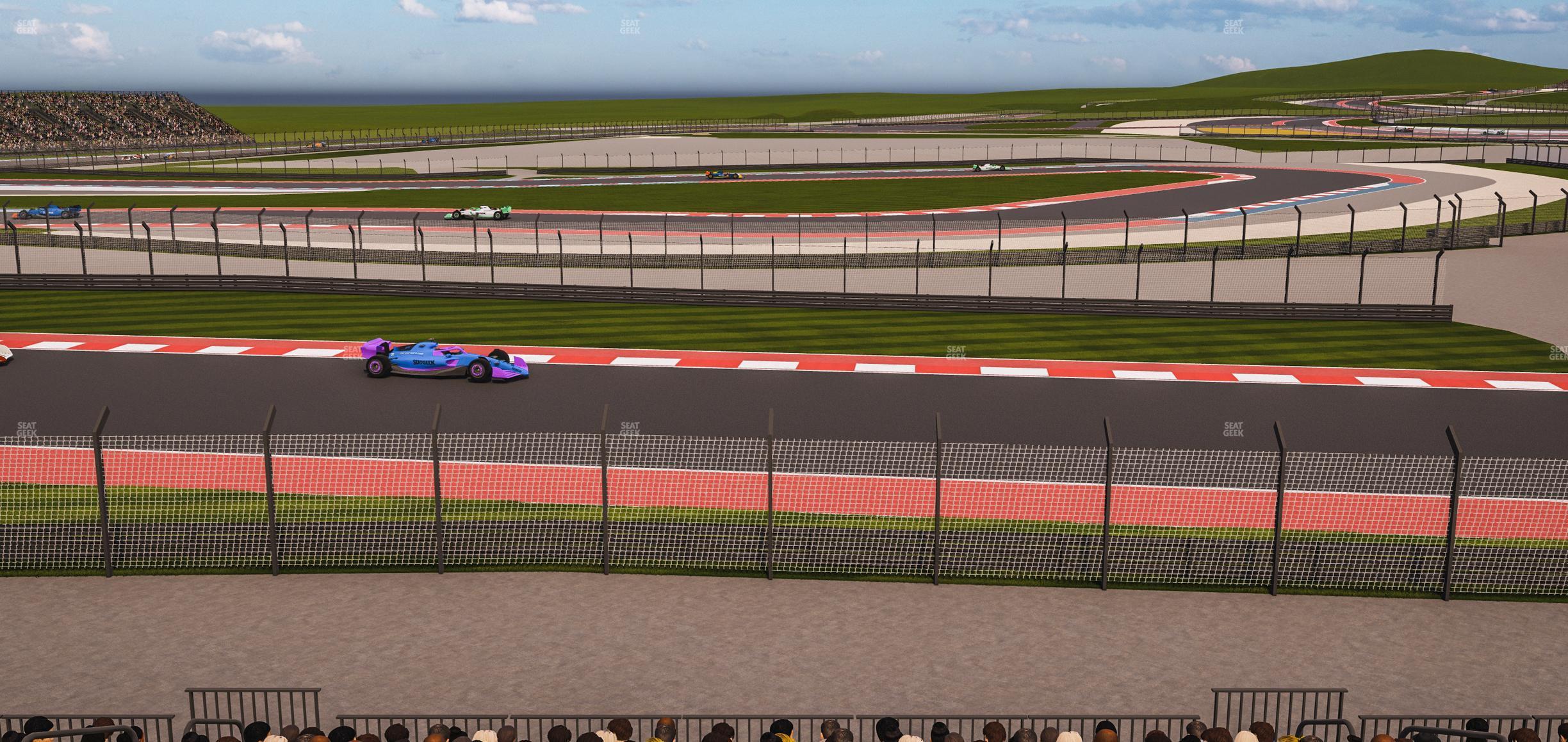 Seating view for Circuit of The Americas Section Turn 15 Grandstand 23