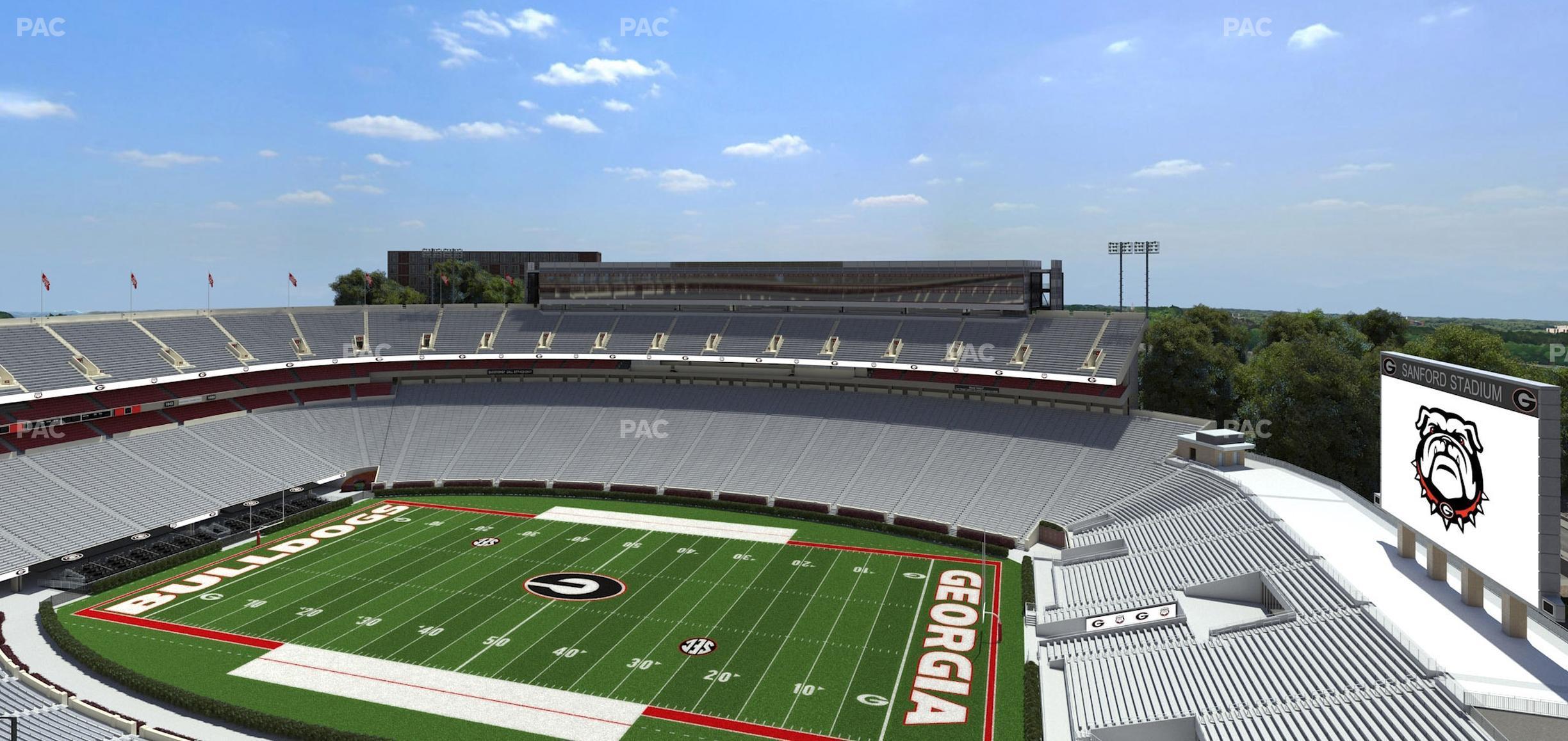 Seating view for Sanford Stadium Section 603