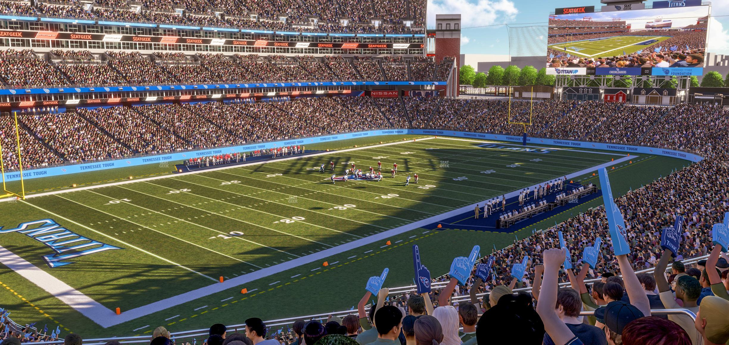 Seating view for Nissan Stadium Section 242