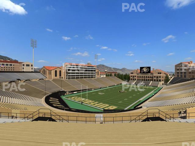 Seating view for Folsom Field Section 212