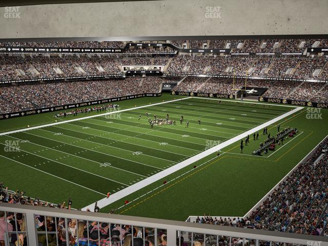 Seating view for Caesars Superdome Section Suite 380