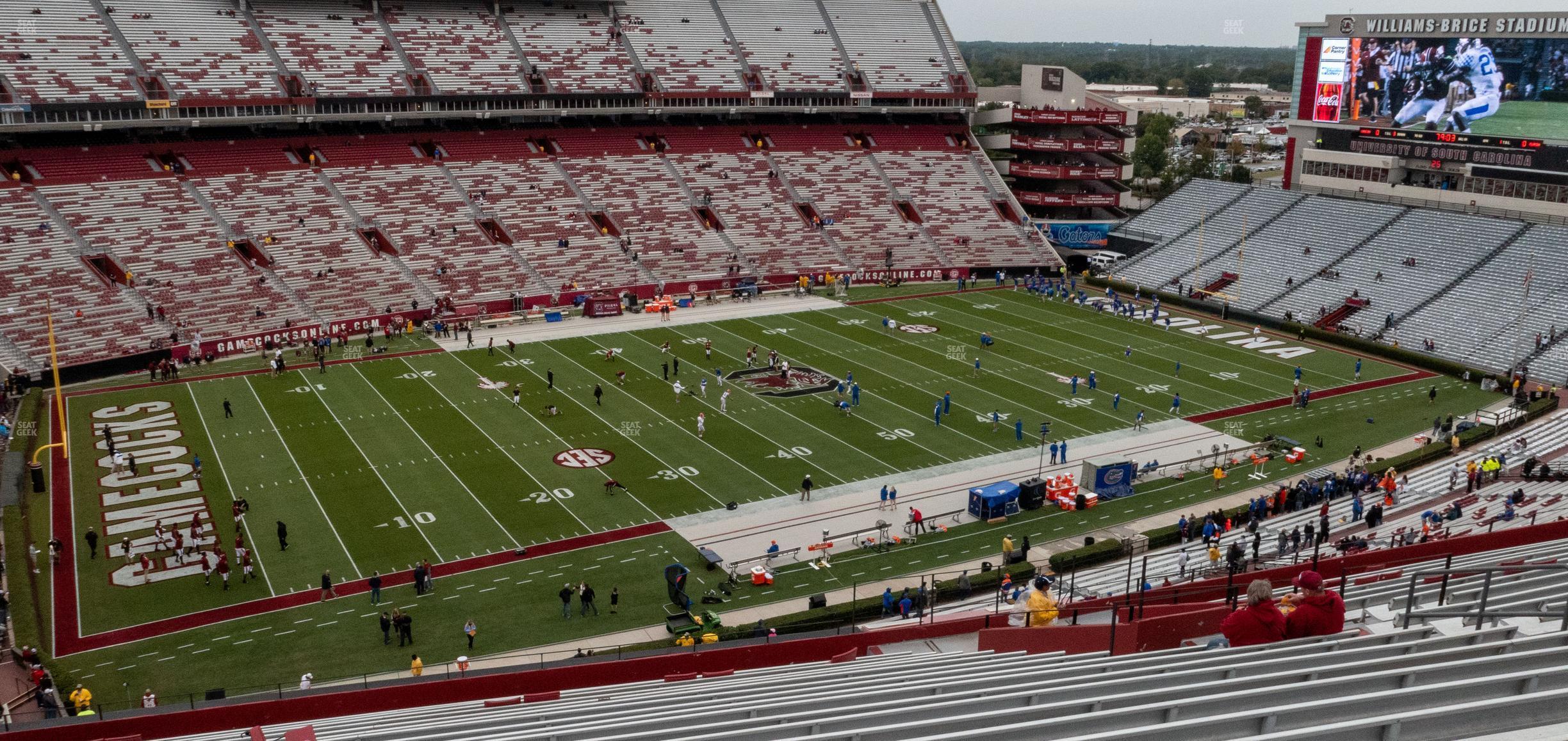 Seating view for Williams Brice Stadium Section 502