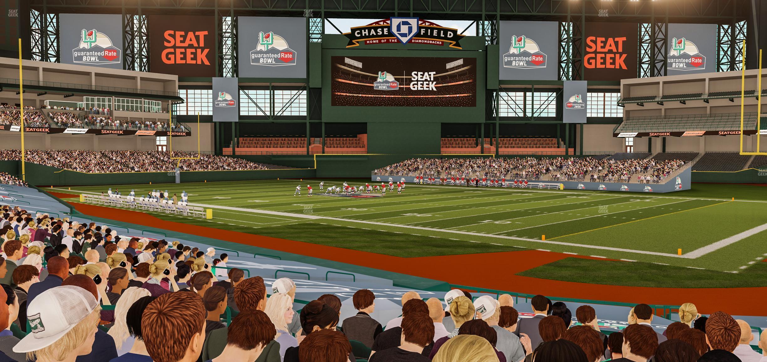 Seating view for Chase Field Section 124