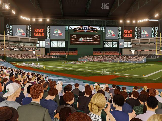 Seating view for Chase Field Section 124