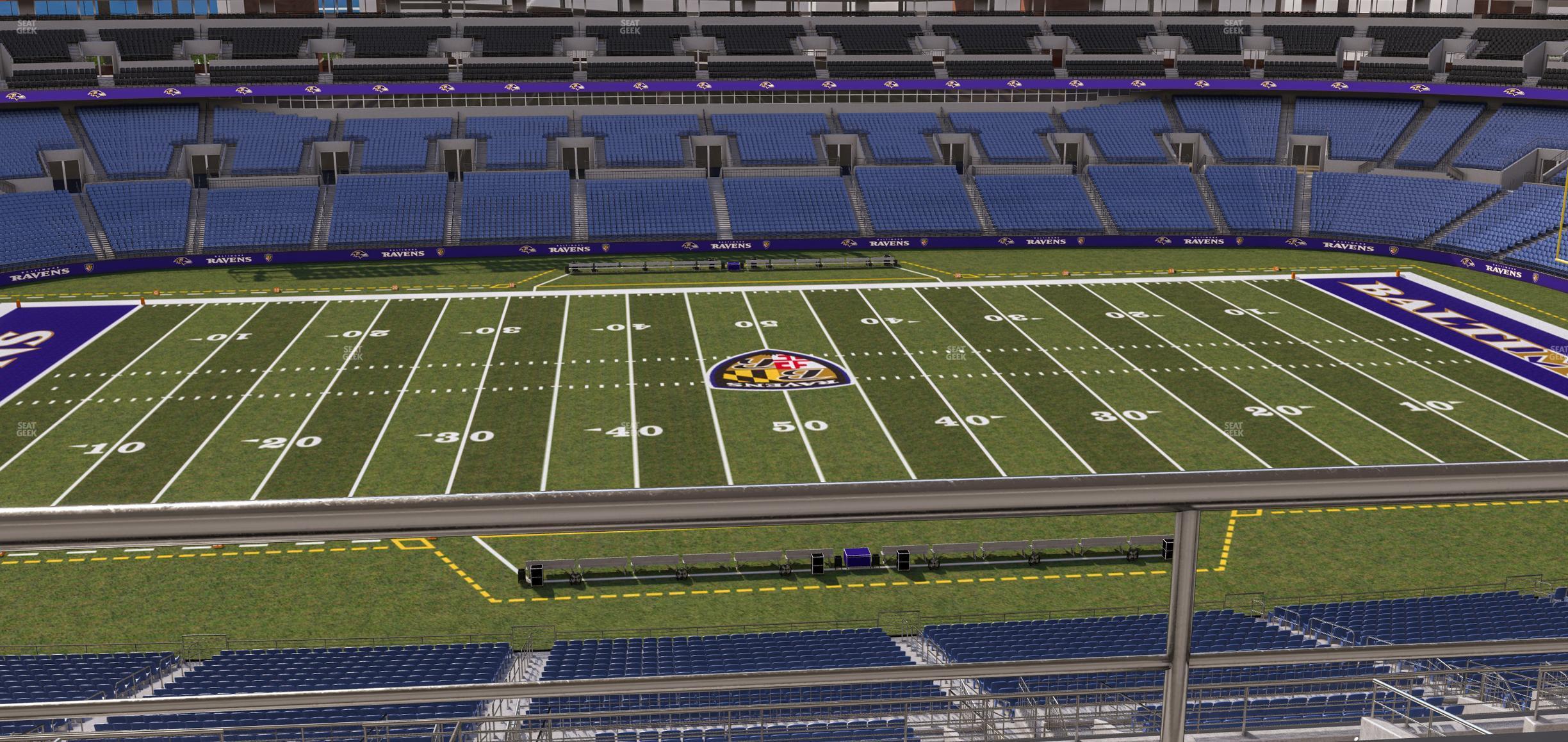 Seating view for M&T Bank Stadium Section Suite 414