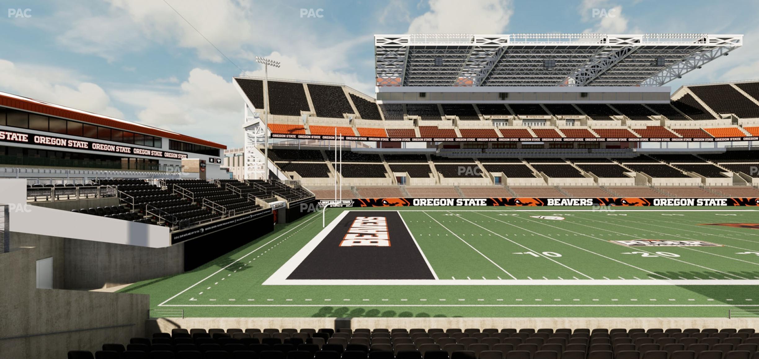 Seating view for Reser Stadium Section 134