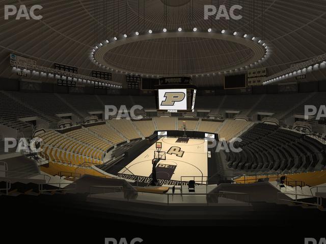 Seating view for Mackey Arena Section Upper 114