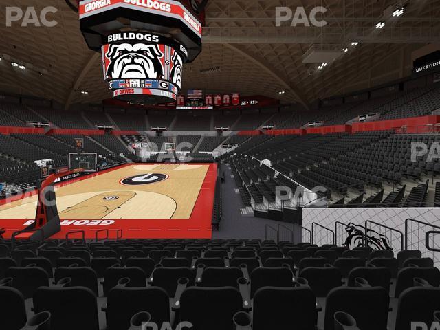 Seating view for Stegeman Coliseum Section Y